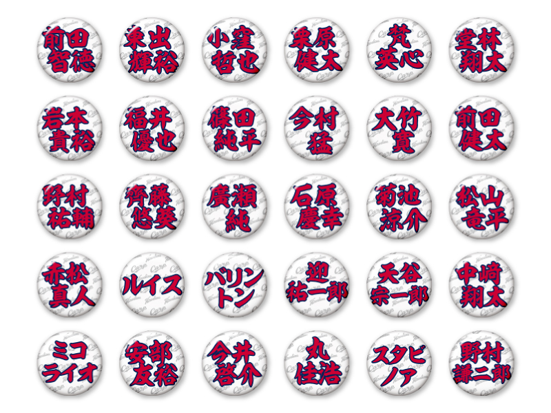 2013選手ネームシリーズ（全30種）