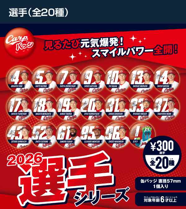 2026選手シリーズ全20種